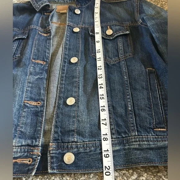 American Eagle Distressed Denim Jacket Small - Picture 7 of 9